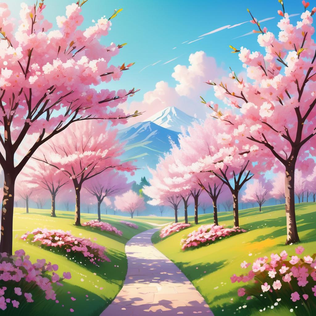 Whimsical Cherry Blossom Wonderland