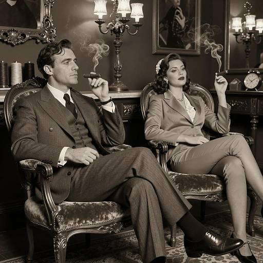 Vintage Elegance: A Sophisticated Couple