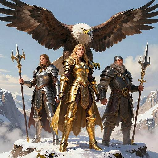 Fierce Allies on Snowy Peak