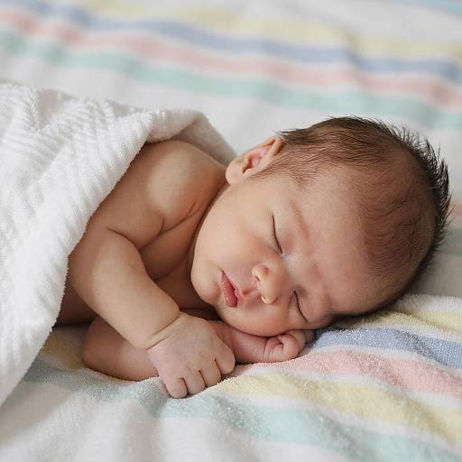 Serene Portrait of a Sleeping Newborn