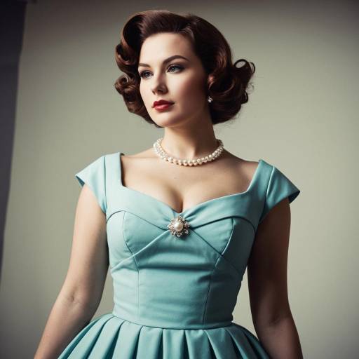 Elegant 1950s Vintage Style Woman