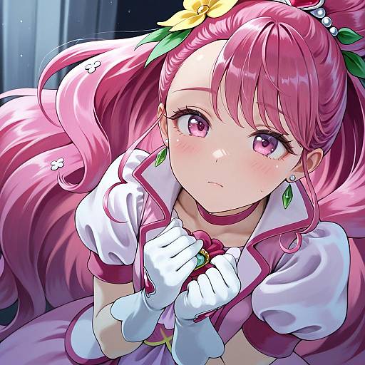 Illustration of Cure grace, healin' good precure in the style of Fengling (furin-jp)