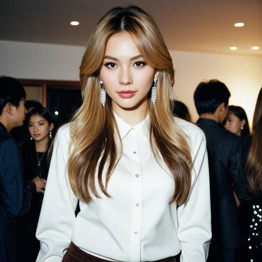 Stylish Young Woman at Party