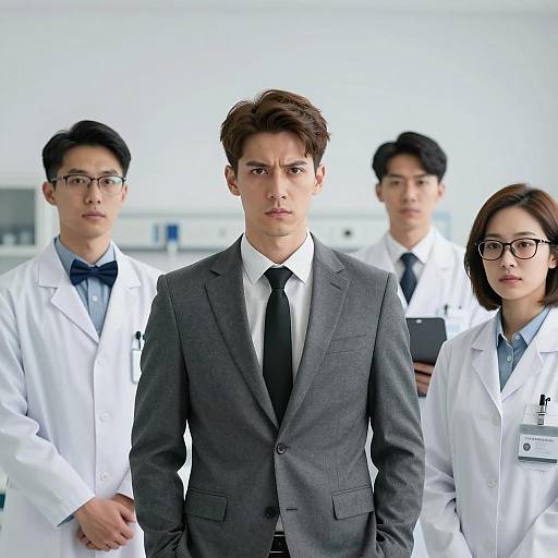 Professional Group Portrait in Clinical Setting