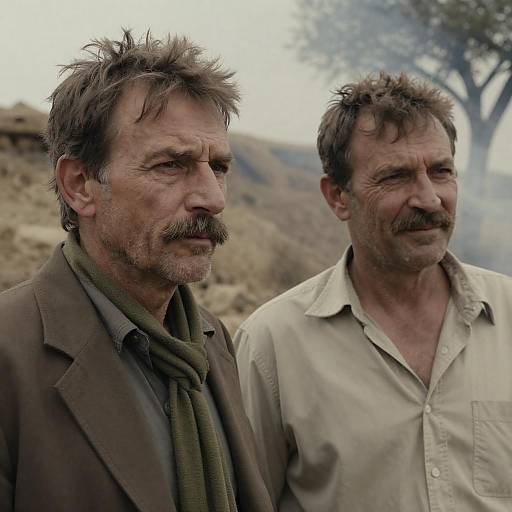 Portrait of Rugged Middle-Aged Men