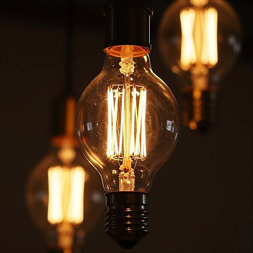 Soft Glowing Vintage Light Bulbs