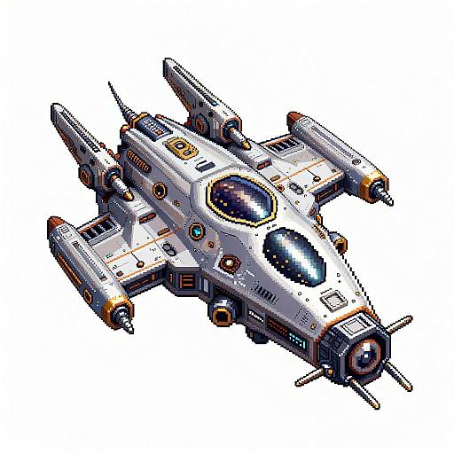 Pixel Art Spaceship Upscaler
