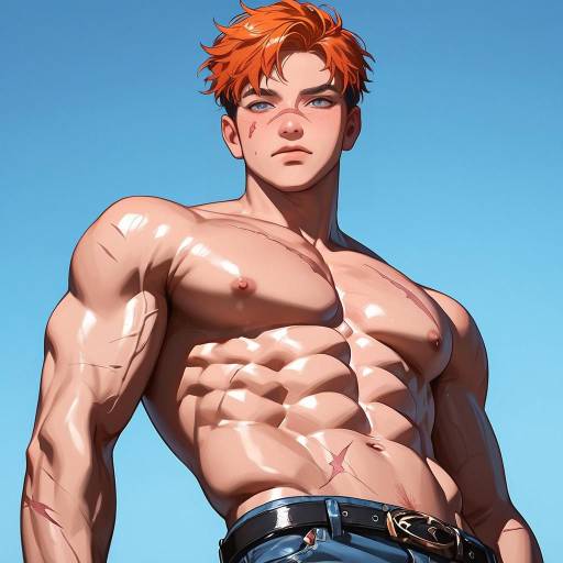 Dynamic Male Figure in Casual Action Pose Dynamic Male Figure in Casual Action Pose