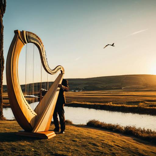 Giant Goose Serenading in Surreal Splendor