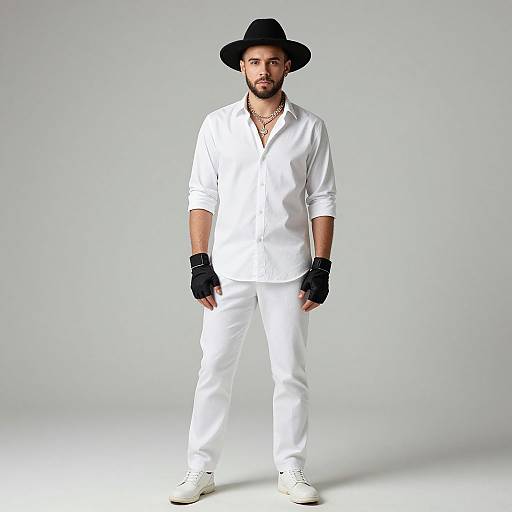 Realistic Portrait of Stylish Man