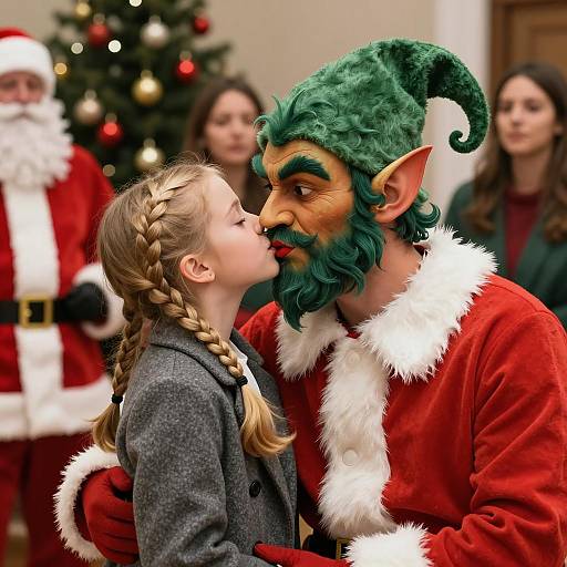 Enchanting Christmas Kiss with Elf