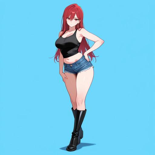 Youthful Sprite in Denim Fashion Youthful Sprite in Denim Fashion