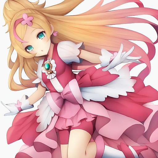 Illustration of Haruno haruka, precure in the style of Snm (sunimi)