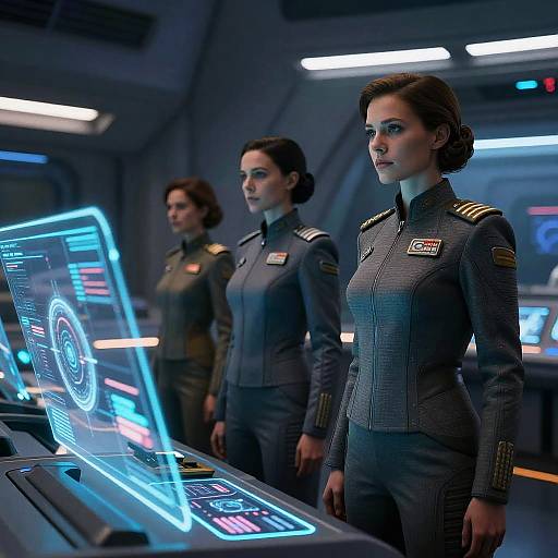 Stoic Sci-Fi Female Commanders