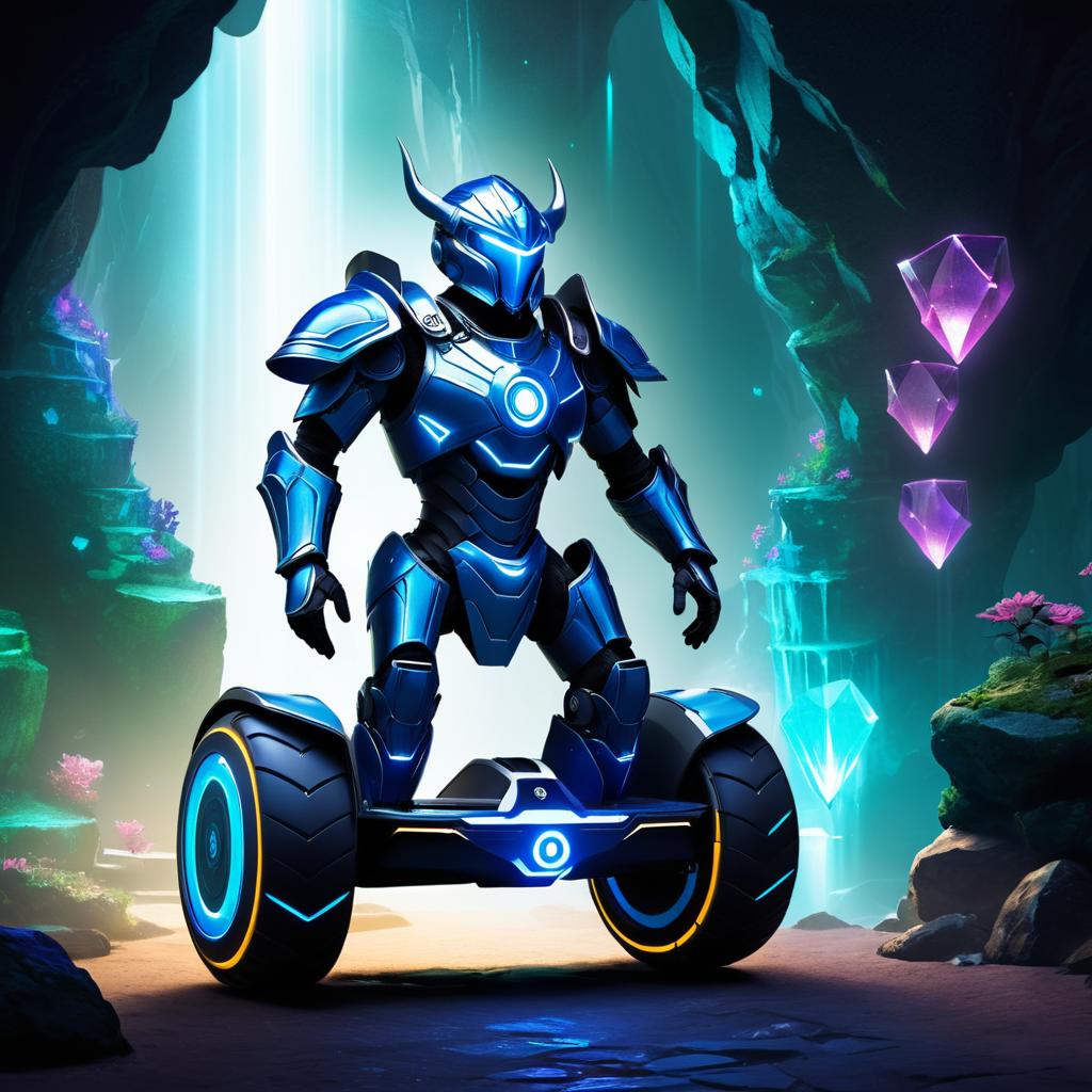 Mythical Hero Segway in Enchanted Cavern