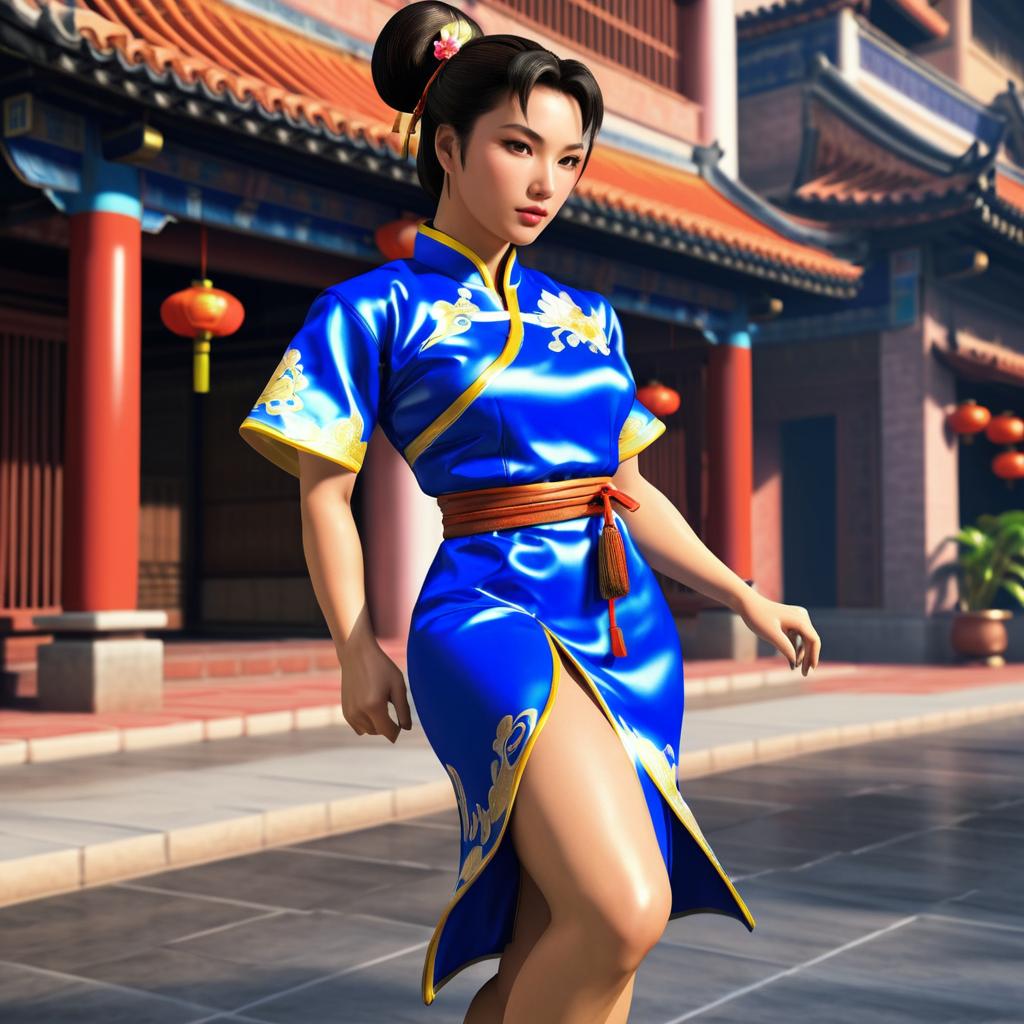 Photorealistic Chun-Li on iPhone