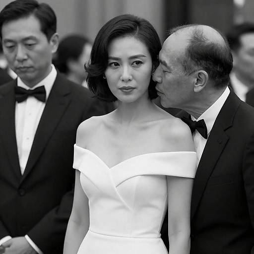 Intense Moments at a Formal Event