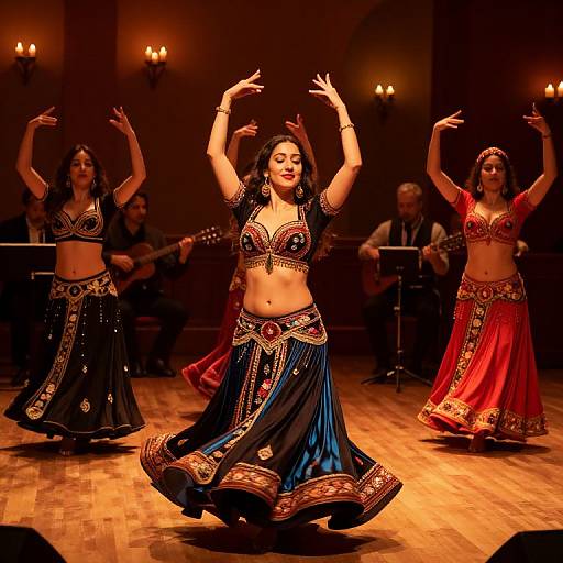 Colorful Belly Dance Performance