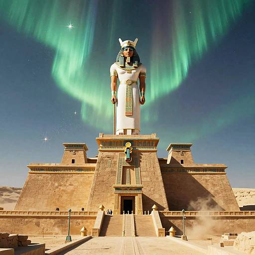 Anu — Sky Father on Sacred Ziggurat