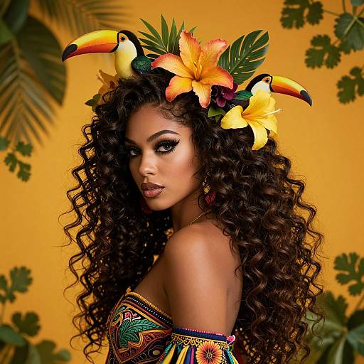 Tropical Elegance with Exotic Details