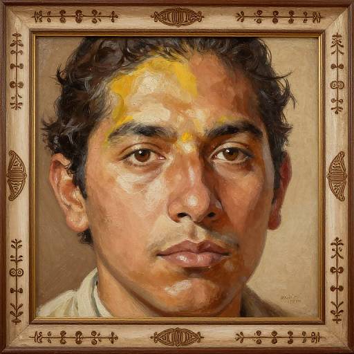 Vintage Mexican Portrait in Sepia