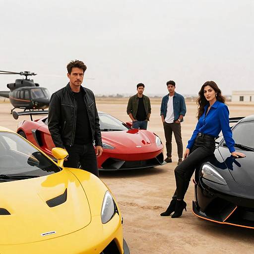 High-Octane Scene with Dynamic Characters