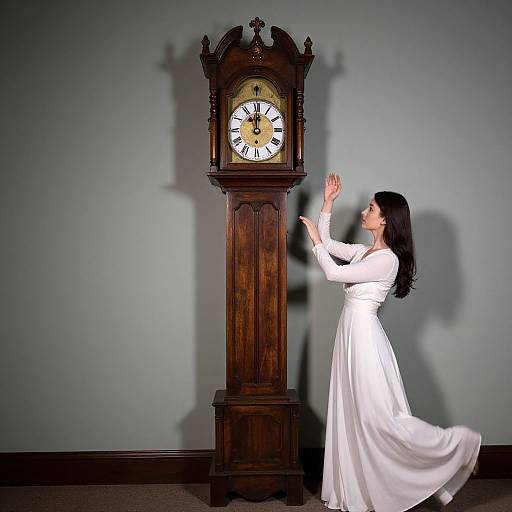 Timeless Moment by Grandfather Clock