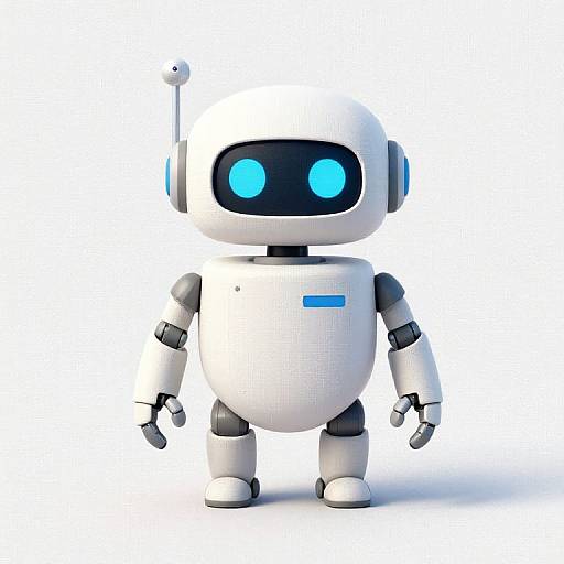 Cute Articulated Robot Fabric Painting