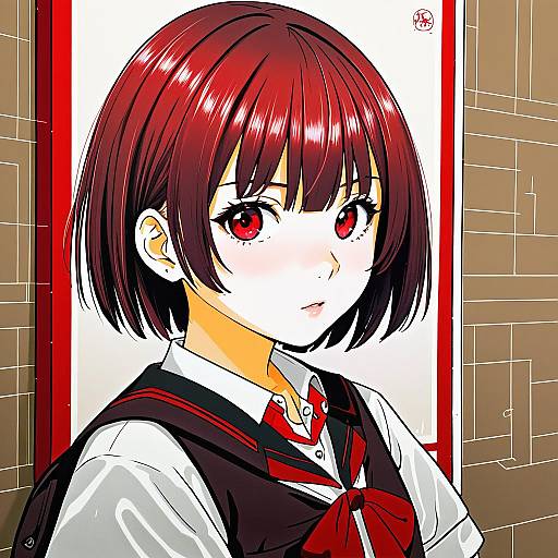 Illustration of Aoba tsugumi, kannagi in the style of Nollety