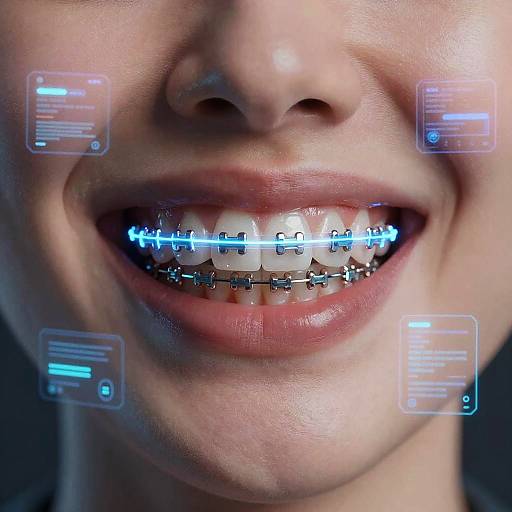 Neon Cyberpunk Braces Visualization