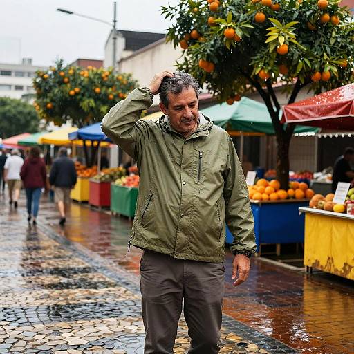 Rainy Day Urban Portrait in Brazil