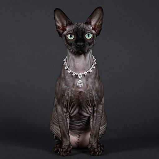 Glamorous Portrait of a German Rex Cat