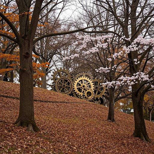 Autumn Grove with Timeless Gears