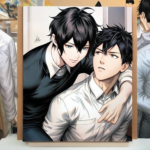 Illustration of Murata ugetsu, given in the style of Stanley lau