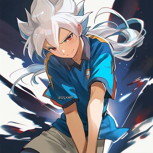 Illustration of Hakuryuu (inazuma eleven), inazuma eleven (series) in the style of Kadeart