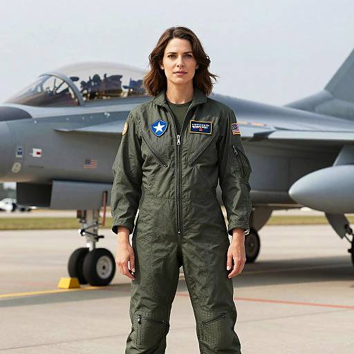 Sexy Woman in Flight Suit