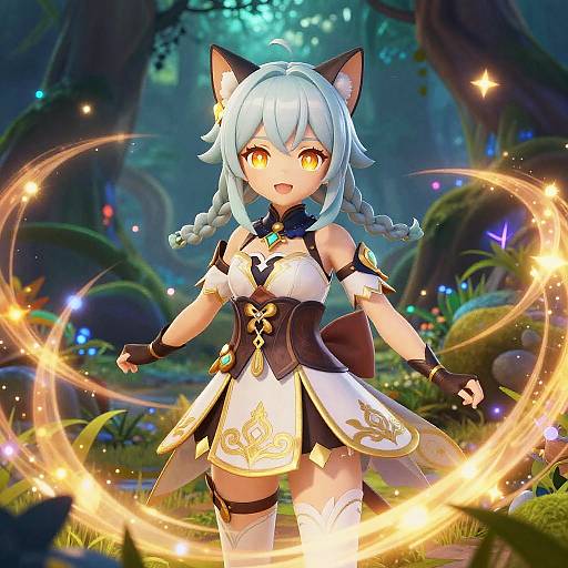 Mystical Genshin Impact Cat Girl