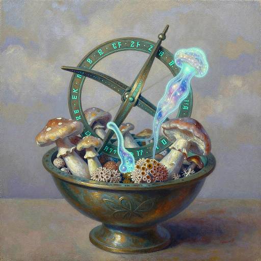 Cosmic Astrolabe with Bioluminescent Life