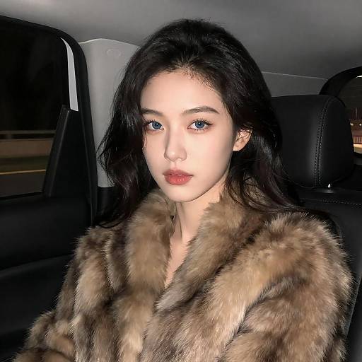 Nighttime Portrait of a Stylish Woman