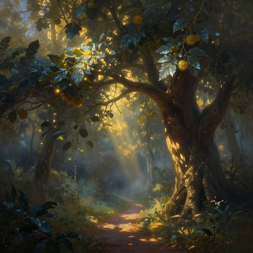 Ethereal Twilight in Mystic Forest