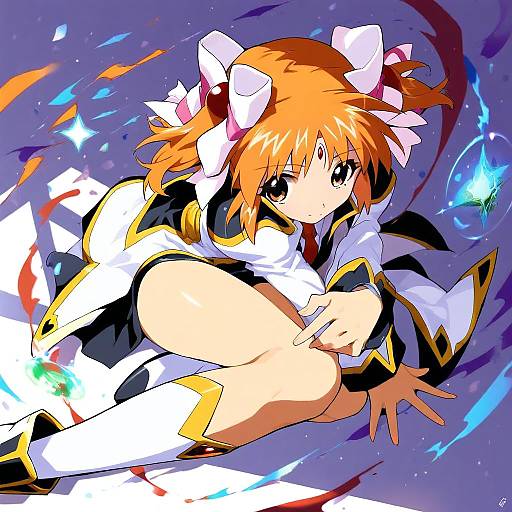 Illustration of Apricot sakuraba, galaxy angel rune in the style of Nac000