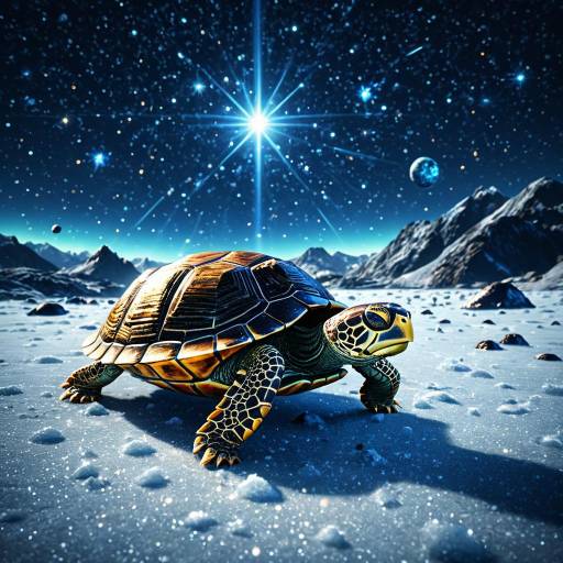 Cosmic Turtle on Icy Plains of Pluto