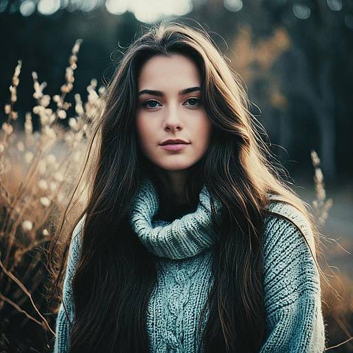 Thoughtful Woman in Impressionist Light