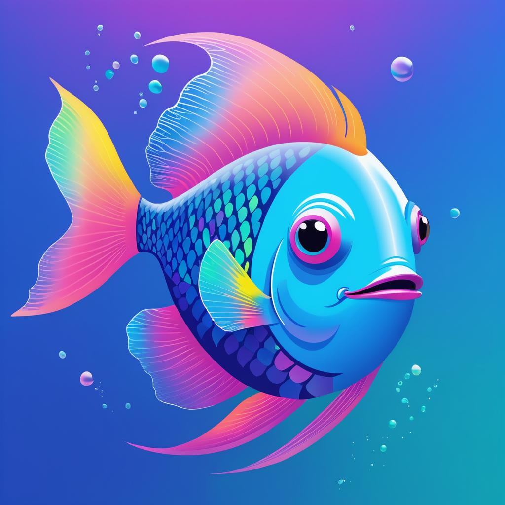 Whimsical Fish Promoting Trans Equality