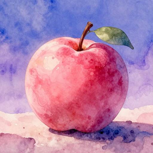 Dreamy Watercolor Fruit Horizon