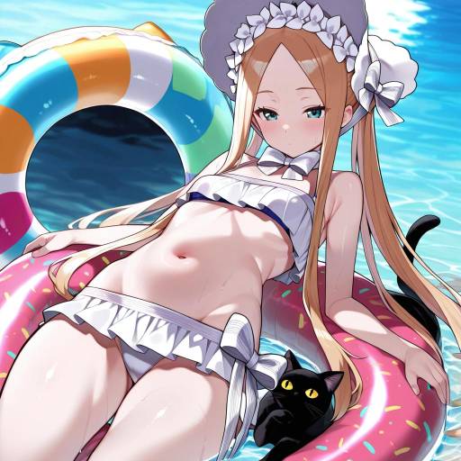 Illustration of Abigail williams (swimsuit foreigner) (third ascension) (fate), fate/grand order in the style of Mitsudoue
