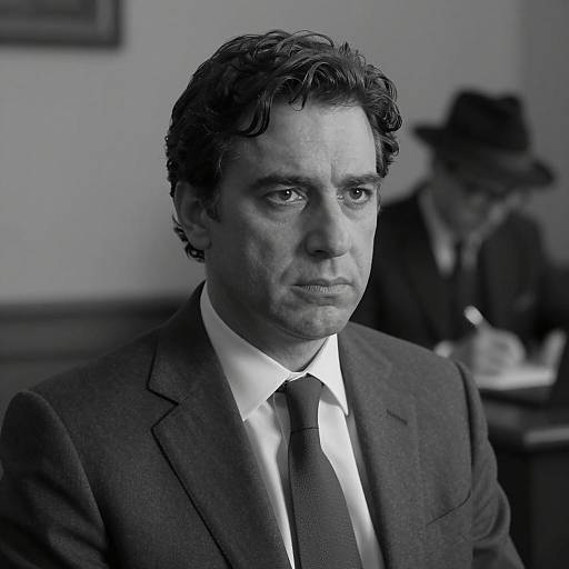 Serious Man in Formal Attire