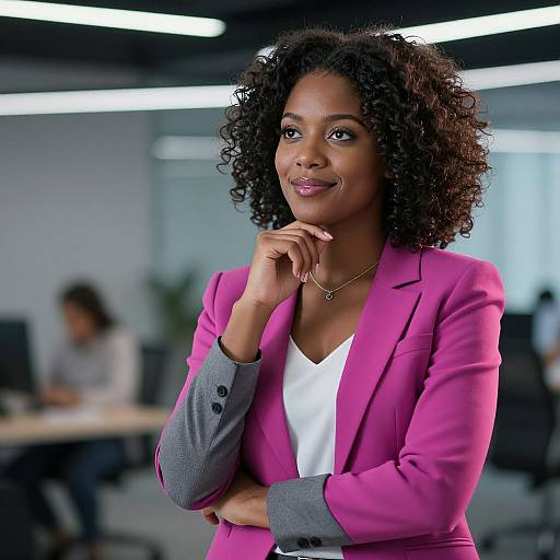 Confident Afro-American Business Woman
