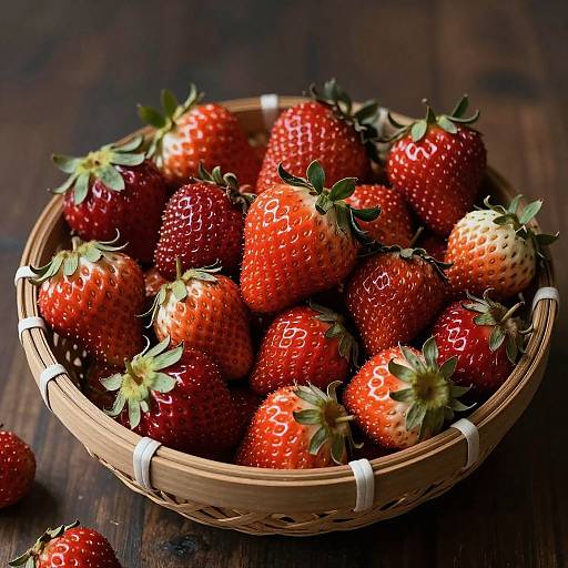Emaciated Strawberries in Dramatic Light