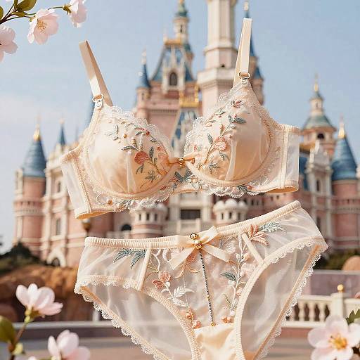 Elegant Princess Belle Lingerie Set